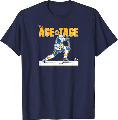 Cow Breakingt Tage Thompson the Age of Tage Buffalo Hockey T-Shirt