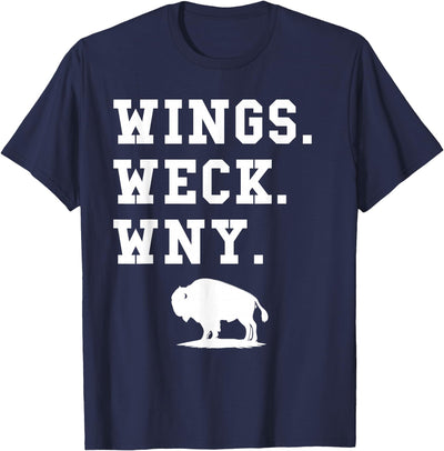 Buffalo New York Hometown 716 Foodie Souvenirs Wings Weck Souvenirs T-Shirt