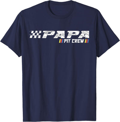 Race Car Birthday Family Race Car Birthday Party Racing Family Papa Pit Crew T-Shirt