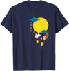 Mid Autumn Festival Chinese Rabbits Lanterns to Moon T-Shirt in Navy Blue
