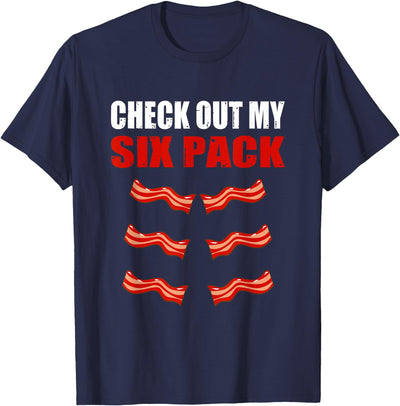 Watch My Sixpack Funny Bacon Gymer Bodybuilding T-Shirt