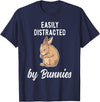 Cute & Funny Rabbit Bunny & Rabbit T-Shirt in Navy Blue