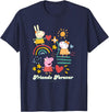 Peppa Pig Friends Forever Rebecca Rabbit & Suzy Sheep T-Shirt - Navy Blue