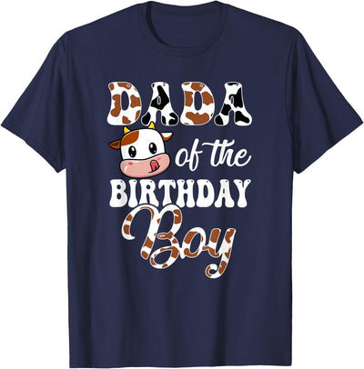 Dada of the Birthday Boy Cow Farm 1st T-Shirt