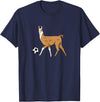 Cute Soccer Llama Tees Soccer Llama Futbol Llama T-Shirt - Navy Blue