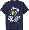 Proud Mom LGBT Pride Tee Grammy Bear Grammy Bear Proud Mom Rainbow Flag LGBT Pride T-Shirt - Navy Blue