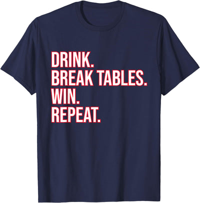 Cow Drink Break Tables Win Repeat Buffalo Football Fan T-Shirt