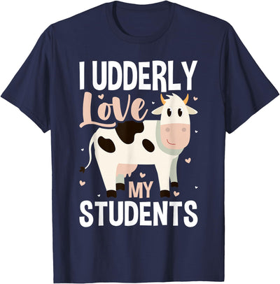 Cow Lover Gift Co Cow Teacher Lover T-Shirt