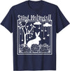 St Melangell Hares Rabbit Owner Catholic T-Shirt in Navy Blue