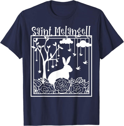 Saint Melangell Papercut Rabbit and Tree T-Shirt