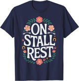 Horse Riding Equestrian Horse Trainer Jockey On Stall Rest T-Shirt - Navy Blue