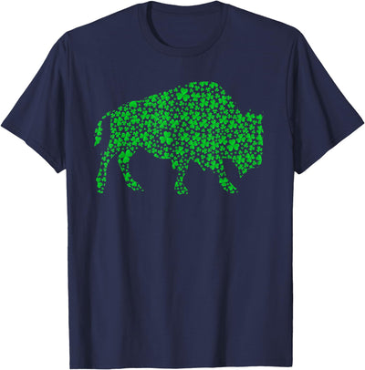 Cow Buffalo Lover Leprechaun Buffalo St Patrick's Day T-Shirt