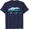 Retro National Park Shirts Bear Vintage National Park Bear Wildlife Mountains T-Shirt - Navy Blue