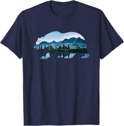 Bear Vintage National Park Bear Wildlife Mountains T-Shirt