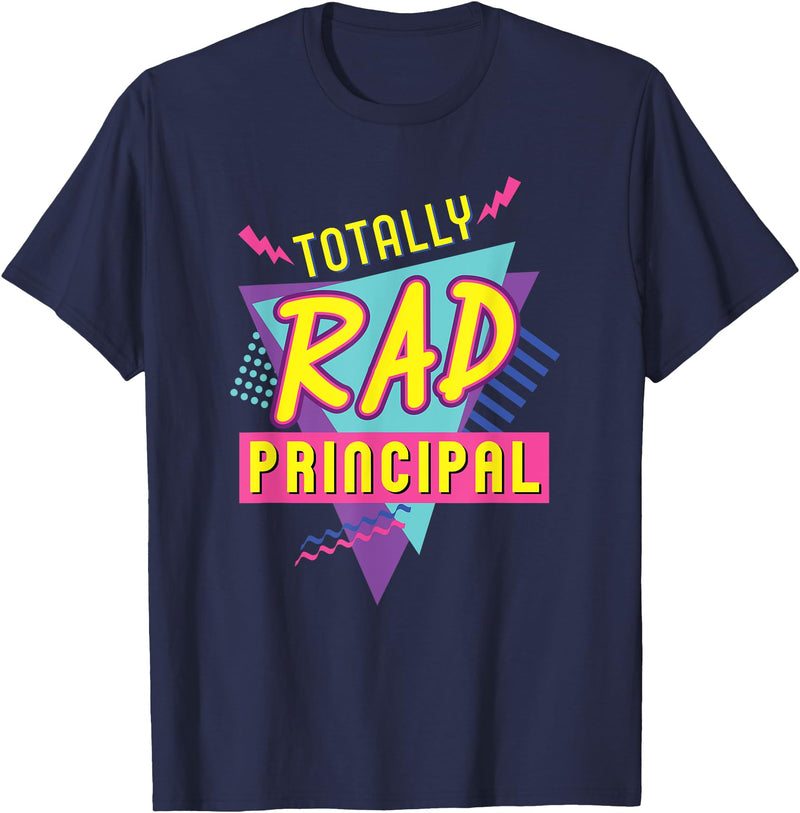 1990's Principal Halloween Lazy Costume Vintage 90's Themed Principal Halloween Lazy Costume Vintage 1990s T-Shirt - Navy
