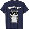 Funny Hamster Design for Men Dad Boys Animal Hamster Lover T-Shirt - Navy Blue