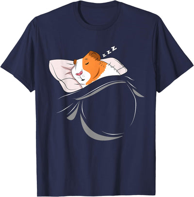 Sleeping Guinea Pig on a Pillow T-Shirt