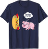 Frank Is That You Pig Hotdog Hot Dog Lover Funny Foodie T-Shirt - Navy Blue
