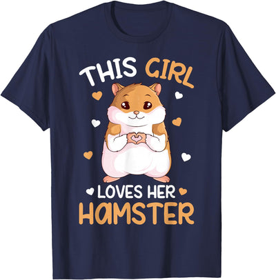 This Girl Loves Her Hamster Hammy Girls Hamster Lover T-Shirt