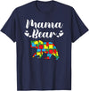 Mama Bear Autism Awareness Mom Puzzle Clothing Co Autism Awareness Mama Bear Proud Autistic Mom T-Shirt - Navy Blue
