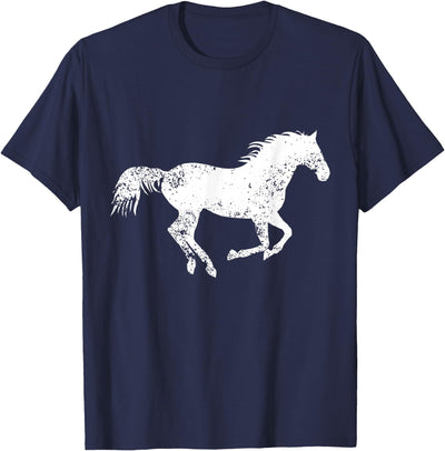 Horse Lovers Design Equestrian Distressed Horse Print - Vintage Horse T-Shirt