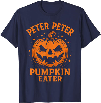 Oxygen Bandit Graphic Novelty Tees Scary Peter Pumpkin Eater Halloween Jack O Lantern T-Shirt