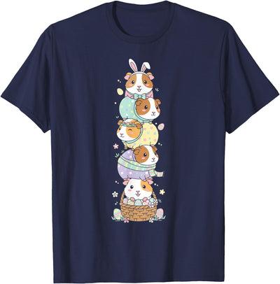 Funny Guinea Pig Easter Egg Kids Mens Womens Easter Day T-Shirt
