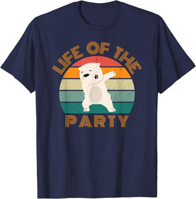 Christmas party cute bear dab dancing Life of the party, dabbing polar bear, birthday, Christmas T-Shirt