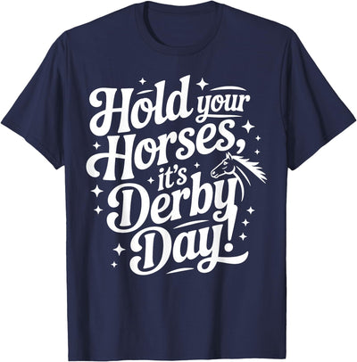 Witty Roller Derby & Sports Tees Hold Your Horses it's Derby day T-Shirt