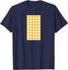 Buffalo Plaid and Checkered Squares Yellow Checkered Square Buffalo Plaid T-Shirt - Navy Blue