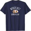 Guinea pig Lover Apparel - jy Guinea Pig Apparel men boys Worlds Best Guinea Pig Dad T-Shirt - Navy Blue