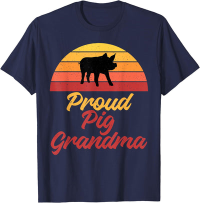Proud Pig, Grandma, Pig Holder, Dog, Grandma T-Shirt