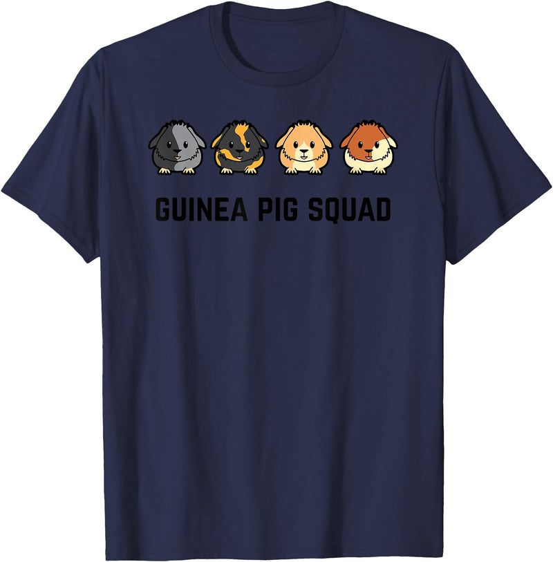 Funny Sarcastic Ironic Quotes & Sayings Cute Cavy Guinea Pig Rodent Team Squad T-Shirt - Navy Blue
