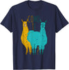 Funny Llama T-Shirt Como Te Llamas Funny Spanish Joke Llama Shirt Tee T-Shirt - Navy Blue