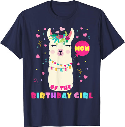 Llamazing Birthday Party Outfit Llama Lovers Mom Of The Birthday Girl Cute Mama Llama Alpaca Llamazing T-Shirt