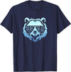 papa Grizzly in sunglasses Papa Bear Vintage Graphic T-Shirt - Navy Blue
