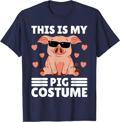 This Is My Pig Costume Men Pig Stuff Funny Farmer Boy Pig T-Shirt