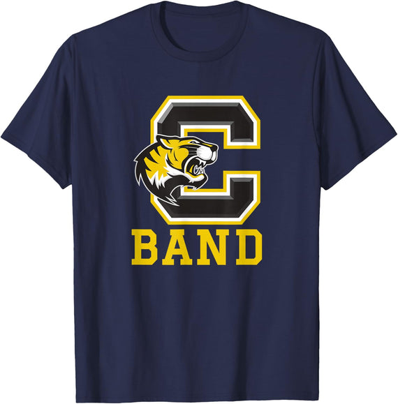 Bb Comer Memorial Tigers Band T-Shirt - Navy Blue