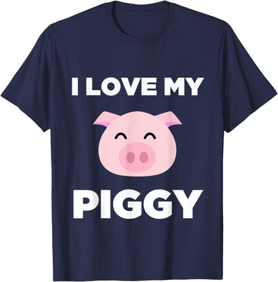 I Love My Piggy - Funny Pet Pig Lover Cute T-Shirt