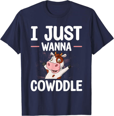 Bedtime Cow Aficionados Pajama for Farmer I Just Wanna T-Shirt