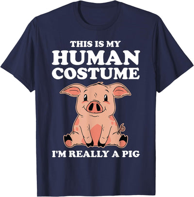 Cute This is My Human Costume I'm Really A Pig T-Shirt
