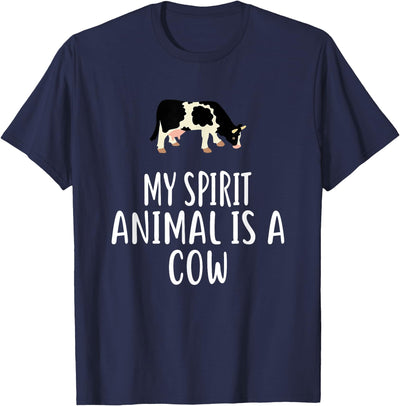 Shirtzilla My Spirit Animal Is a Cow Funny Cows Shirtzilla T-Shirt