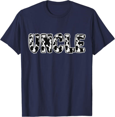 Whole Family Uncle Cow Pattern Cow T-Shirt