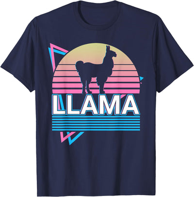 Llama Gifts Llama Alpaca Retro T-Shirt