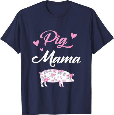 Pig Mama Funny Pig Mom Gift For Women Piggy Squad T-Shirt