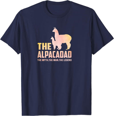 Daddy Llama Shirt Co. The Alpaca Dad Funny Llama Alpaca Lover Papa Fathers T-Shirt