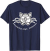 Bahamas Swimming Pigs Bahamas Swimming Pig with Mask and Snorkel T-Shirt - Navy Blue