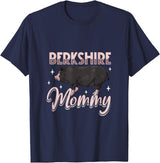 Creative Berkshire Pig designs Berkshire Pig Mommy T-Shirt - Navy Blue
