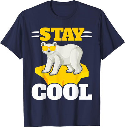 Polar Bear Antartica Arctic SteMi Apparel Stay Cool Polar Bear Arctic Animal Ice Bear Lover T-Shirt