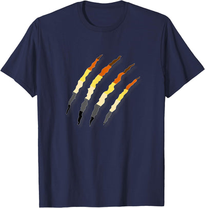 LGBT Gay Bear Pride Shirt For Men - Bear Paw Scratch Cub T-Shirt